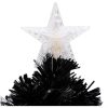 Julgran med LED-snöflingor svart 64 cm fiberoptik vidaXL 64 x 35 cm – miniatyr 7