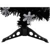 Julgran med LED-snöflingor svart 64 cm fiberoptik vidaXL 64 x 35 cm – miniatyr 8