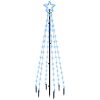 Julgran med markspett 108 blåa lysdioder 180 cm vidaXL 180 x 70 cm – miniatyr 2