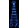 Julgran med markspett 108 blåa lysdioder 180 cm vidaXL 180 x 70 cm – miniatyr 4