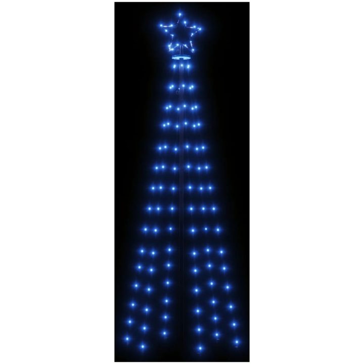 Julgran med markspett 108 blåa lysdioder 180 cm vidaXL 180 x 70 cm – bild 4