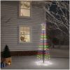 Julgran med markspett 108 färgglada lysdioder 180 cm vidaXL 180 x 70 cm – miniatyr 1