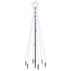 Julgran med markspett 108 kallvita lysdioder 180 cm vidaXL 180 x 70 cm – miniatyr 2