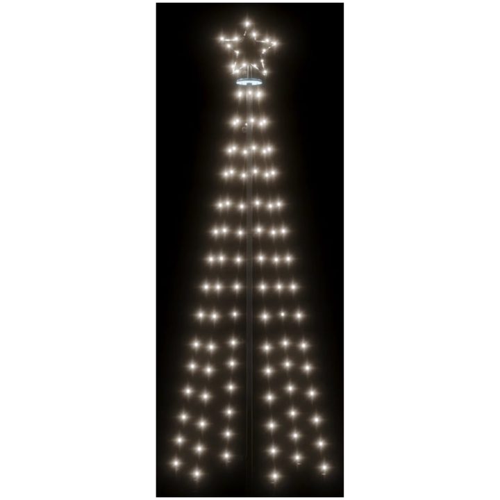Julgran med markspett 108 kallvita lysdioder 180 cm vidaXL 180 x 70 cm – bild 4