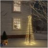 Julgran med markspett 108 varmvita lysdioder 180 cm vidaXL 180 x 70 cm – miniatyr 1