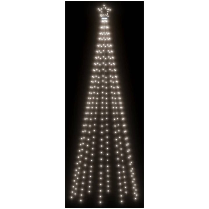 Julgran med markspett 310 kallvita lysdioder 300 cm vidaXL 300 x 100 cm – bild 4