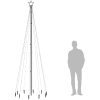Julgran med markspett 310 varmvita lysdioder 300 cm vidaXL 300 x 100 cm – miniatyr 9