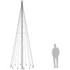 Julgran med markspett 732 blåa lysdioder 500 cm vidaXL 500 x 160 cm – miniatyr 9