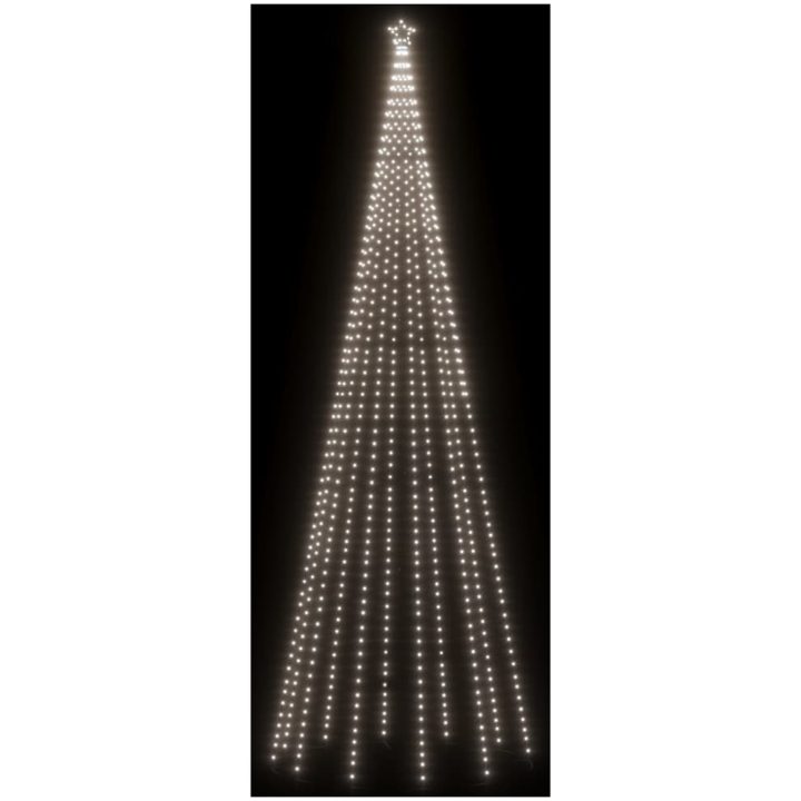 Julgran med markspett 732 kallvita lysdioder 500 cm vidaXL 500 x 160 cm – bild 4