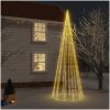 Julgran med markspett 732 varmvita lysdioder 500 cm vidaXL 500 x 160 cm – miniatyr 1