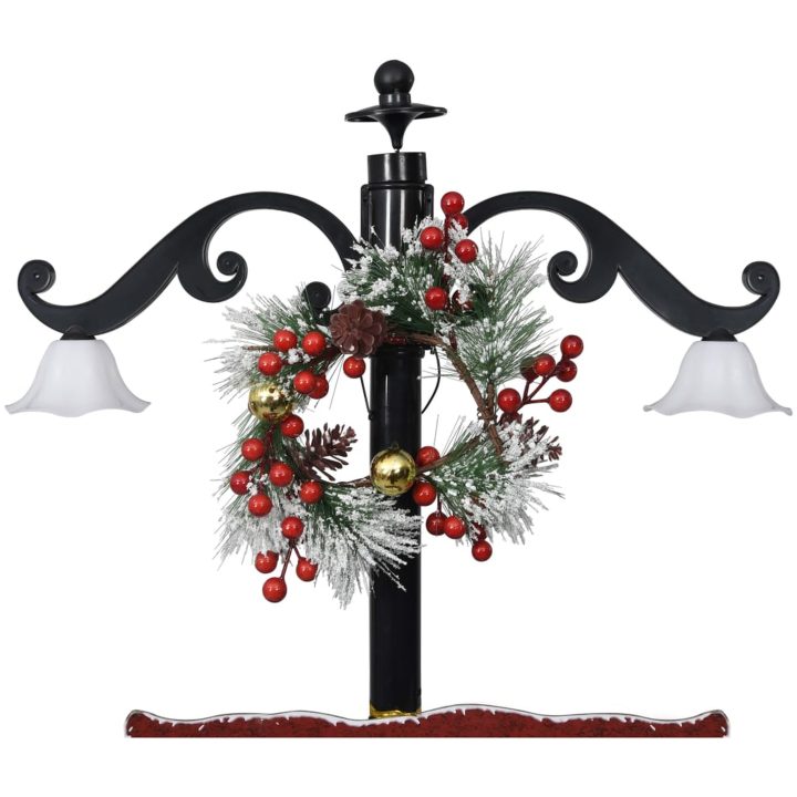 Julgran med snö och paraplybas blå 170 cm PVC vidaXL 170 x 105 cm – bild 4