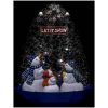 Julgran med snö och paraplybas blå 170 cm PVC vidaXL 170 x 105 cm – miniatyr 5