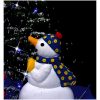 Julgran med snö och paraplybas blå 170 cm PVC vidaXL 170 x 105 cm – miniatyr 7