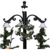 Julgran med snö och paraplybas blå 75 cm PVC vidaXL 75 x 60 cm – miniatyr 3