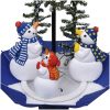 Julgran med snö och paraplybas blå 75 cm PVC vidaXL 75 x 60 cm – miniatyr 4