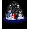 Julgran med snö och paraplybas blå 75 cm PVC vidaXL 75 x 60 cm – miniatyr 5