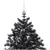 Julgran med snö och paraplybas svart 190 cm PVC vidaXL 190 x 115 cm – miniatyr 4
