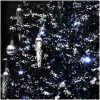 Julgran med snö och paraplybas svart 190 cm PVC vidaXL 190 x 115 cm – miniatyr 7