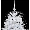 Julgran med snö och paraplybas vit 140 cm vidaXL 140 x 95 cm – miniatyr 6