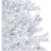 Julgran med snö och paraplybas vit 190 cm vidaXL 190 x 115 cm – miniatyr 6