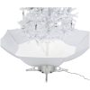 Julgran med snö och paraplybas vit 190 cm vidaXL 190 x 115 cm – miniatyr 8