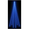 Julgran på flaggstång blå 108 LEDs 180 cm vidaXL 180 x 70 cm – miniatyr 4