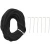 Julgran på flaggstång blå 108 LEDs 180 cm vidaXL 180 x 70 cm – miniatyr 6
