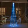 Julgran på flaggstång blå 310 LEDs 300 cm vidaXL 300 x 100 cm – miniatyr 1