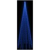Julgran på flaggstång blå 732 LEDs 500 cm vidaXL 500 x 160 cm – miniatyr 4