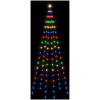 Julgran på flaggstång färgglad 108 LEDs 180 cm vidaXL 180 x 70 cm – miniatyr 4
