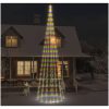 Julgran på flaggstång färgglad 1134 LEDs 800 cm vidaXL 800 x 230 cm – miniatyr 1