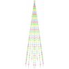 Julgran på flaggstång färgglad 310 LEDs 300 cm vidaXL 300 x 100 cm – miniatyr 2