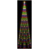 Julgran på flaggstång färgglad 310 LEDs 300 cm vidaXL 300 x 100 cm – miniatyr 5