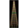 Julgran på flaggstång färgglada 732 LEDs 500 cm vidaXL 500 x 160 cm – miniatyr 4