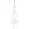 Julgran på flaggstång kallvit 310 LEDs 300 cm vidaXL 300 x 100 cm – miniatyr 2