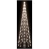 Julgran på flaggstång kallvit 310 LEDs 300 cm vidaXL 300 x 100 cm – miniatyr 4