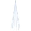Julgran på flaggstång kallvit 732 LEDs 500 cm vidaXL 500 x 160 cm – miniatyr 2