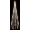 Julgran på flaggstång kallvit 732 LEDs 500 cm vidaXL 500 x 160 cm – miniatyr 4