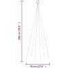 Julgran på flaggstång varmvit 108 LEDs 180 cm vidaXL 180 x 70 cm – miniatyr 11