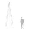 Julgran på flaggstång varmvit 732 LEDs 500 cm vidaXL 500 x 160 cm – miniatyr 10