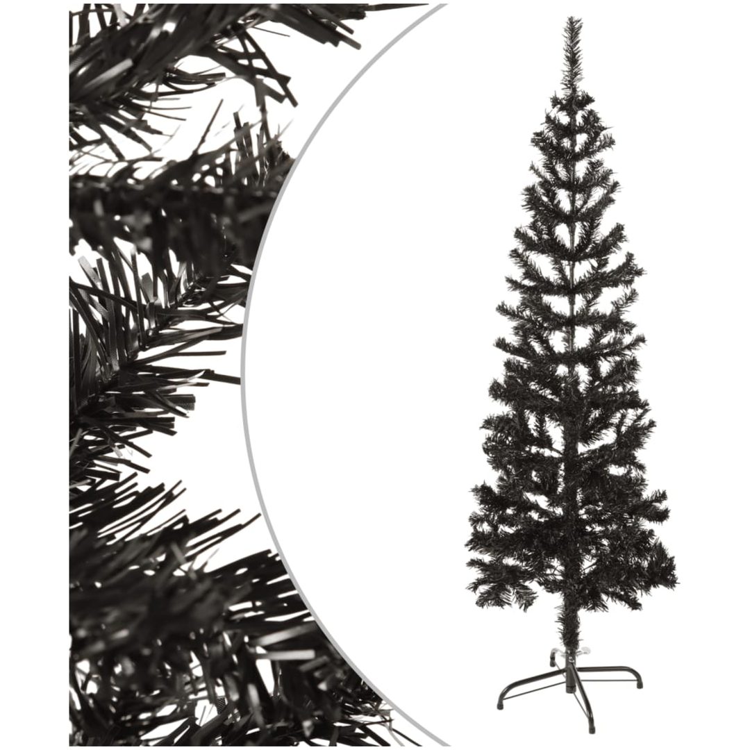 Julgran smal svart 150 cm vidaXL 150 x 43 cm