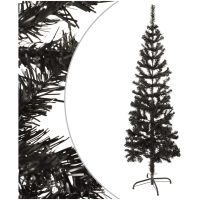 Julgran smal svart 150 cm vidaXL