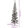 Julgran smal svart 180 cm vidaXL 180 x 48 cm – miniatyr 7