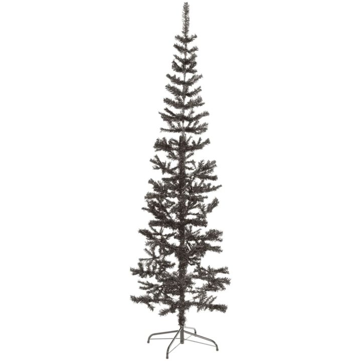 Julgran smal svart 210 cm vidaXL 210 x 55 cm – bild 2