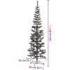 Julgran smal svart 210 cm vidaXL 210 x 55 cm – miniatyr 7