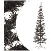 Julgran smal svart 210 cm vidaXL 210 x 55 cm – miniatyr 1
