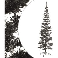 Julgran smal svart 240 cm vidaXL