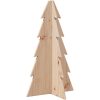 Julgran trä massiv furu vidaXL 69.5 cm – miniatyr 2