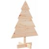 Julgran trä massivt trä vidaXL 70 cm – miniatyr 2