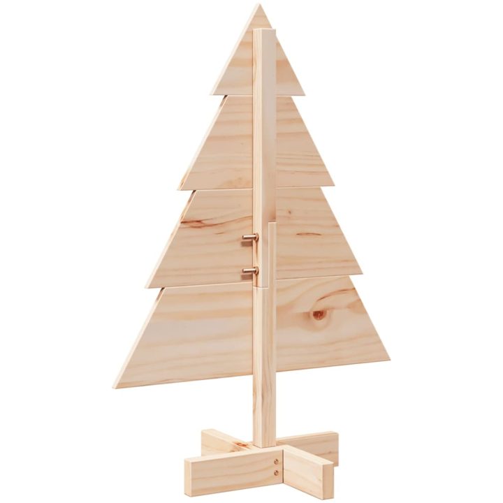 Julgran trä massivt trä vidaXL 70 cm – bild 5